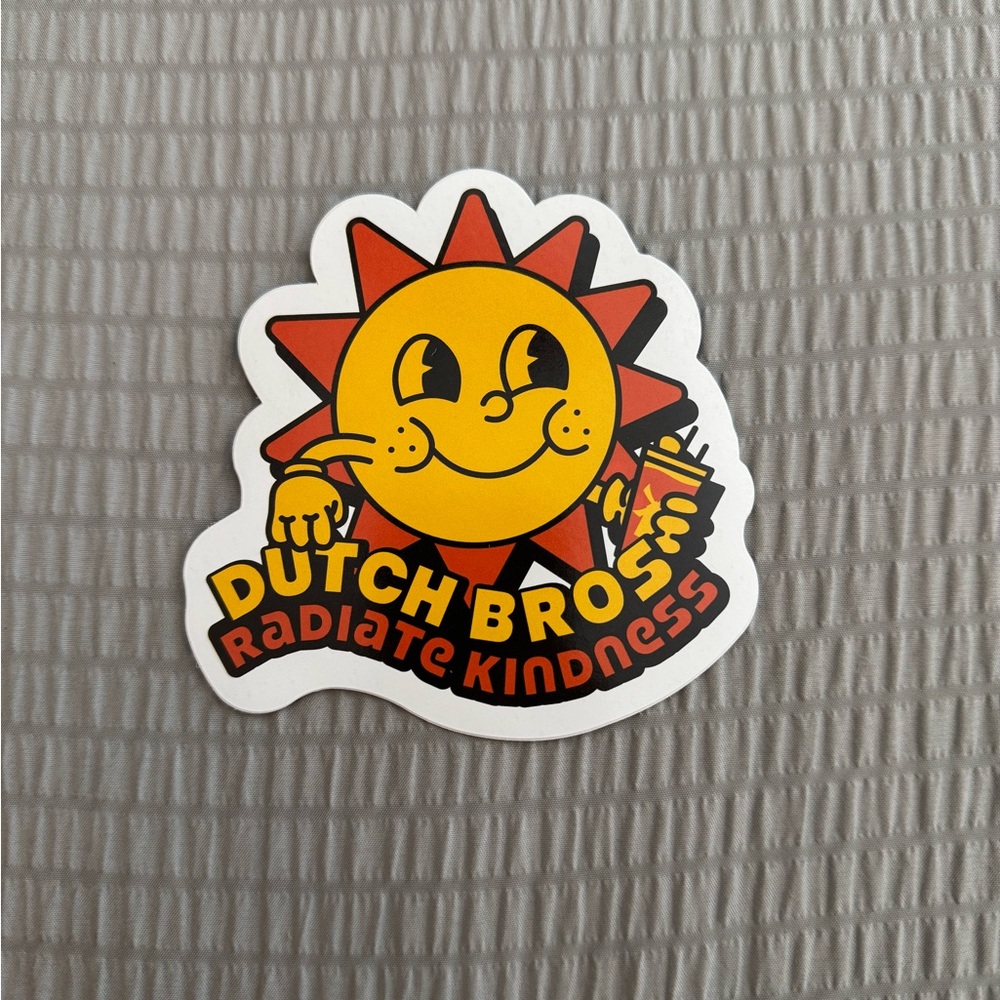 Dutch Bros Sunburst Kindness Sticker
